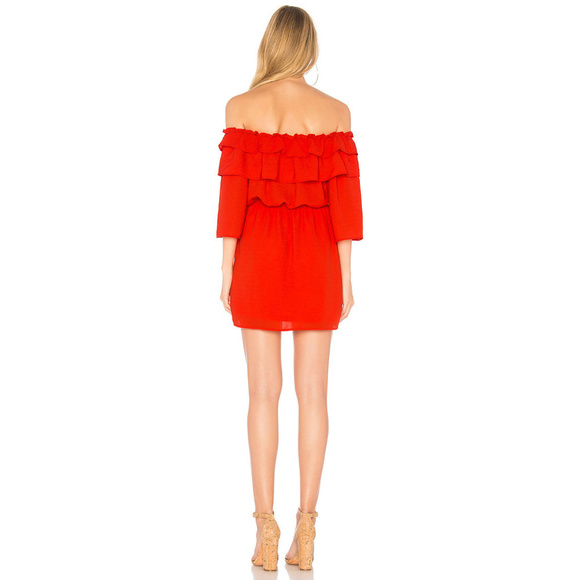 💕JACK BY BB DAKOTA Tiered Off The Shoulder Dress - Picture 6 of 7